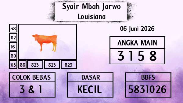 Syair Mbah Jarwo - Louisiana