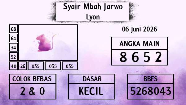 Syair Mbah Jarwo - Lyon