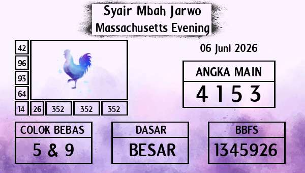 Syair Mbah Jarwo - Massachusetts Evening