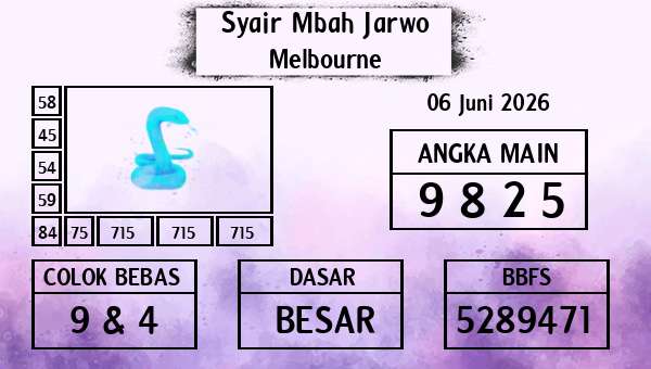 Syair Mbah Jarwo - Melbourne
