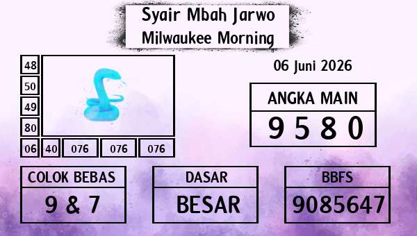 Syair Mbah Jarwo - Milwaukee Morning