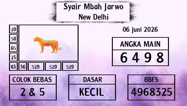 Syair Mbah Jarwo - New Delhi