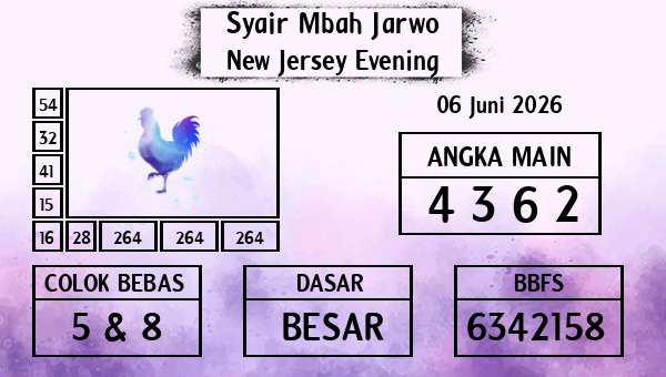Syair Mbah Jarwo - New Jersey Evening
