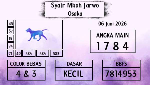 Syair Mbah Jarwo - Osaka