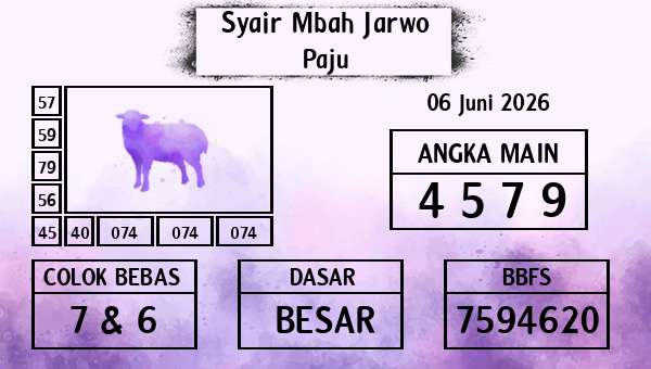 Syair Mbah Jarwo - Paju
