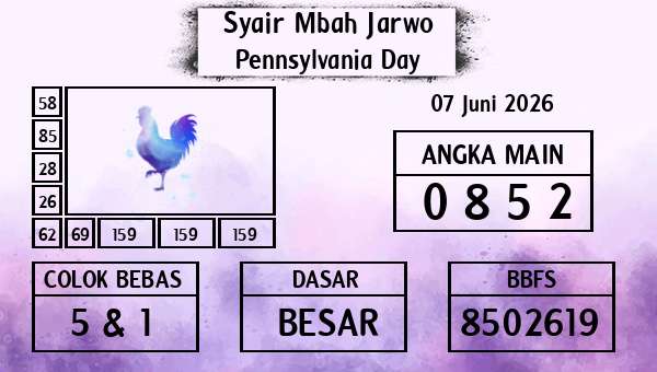 Syair Mbah Jarwo - Pennsylvania Day