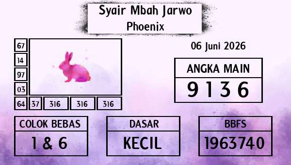 Syair Mbah Jarwo - Phoenix