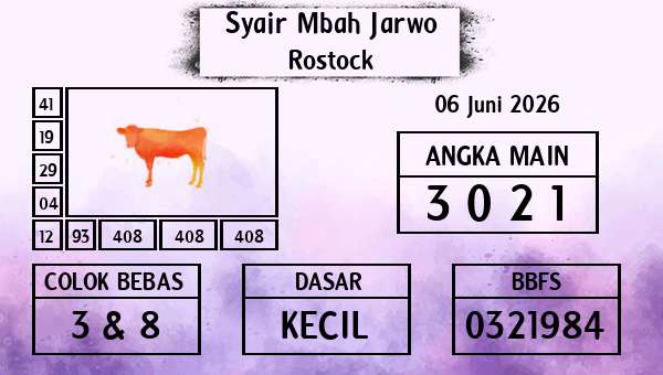 Syair Mbah Jarwo - Rostock