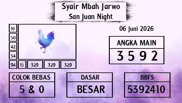 Syair Mbah Jarwo - San Juan Night