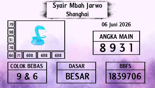Syair Mbah Jarwo - Shanghai