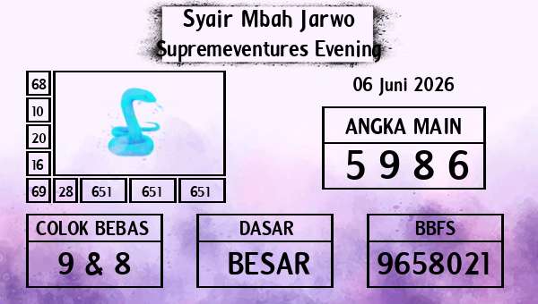 Syair Mbah Jarwo - Supremeventures Evening