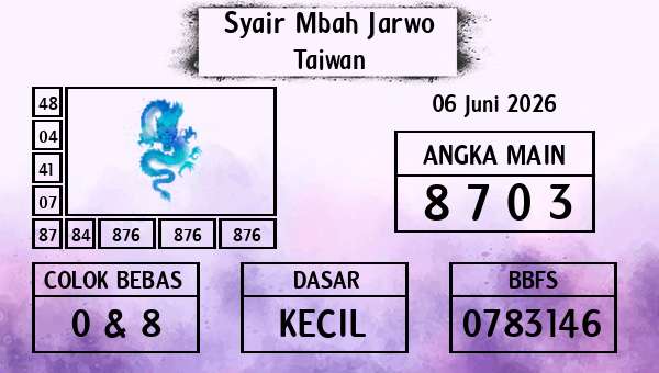 Syair Mbah Jarwo - Taiwan