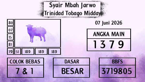 Syair Mbah Jarwo - Trinidad Tobago Midday