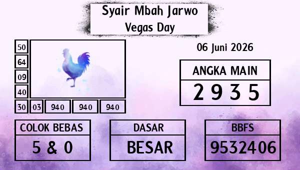 Syair Mbah Jarwo - Vegas Day