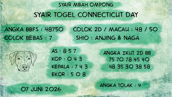 Syair Mbah Ompong - Syair Togel Connecticut Day