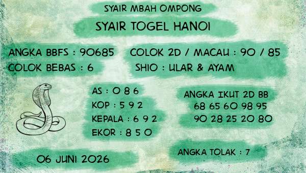 Syair Mbah Ompong - Syair Togel Hanoi