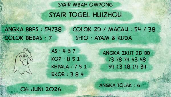 Syair Mbah Ompong - Syair Togel Huizhou