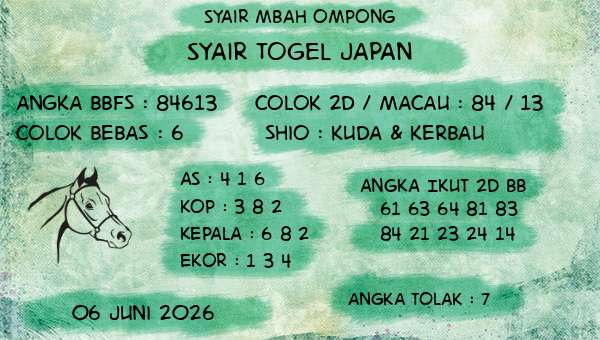Syair Mbah Ompong - Syair Togel Japan