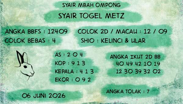 Syair Mbah Ompong - Syair Togel Metz