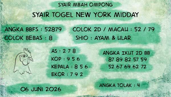 Syair Mbah Ompong - Syair Togel New York Midday