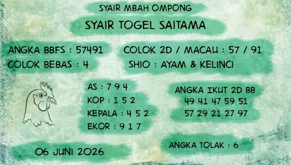 Syair Mbah Ompong - Syair Togel Saitama