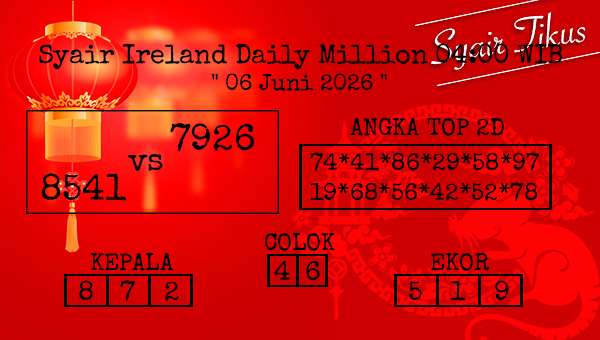  - Syair Ireland Daily Million 04:00 WIB