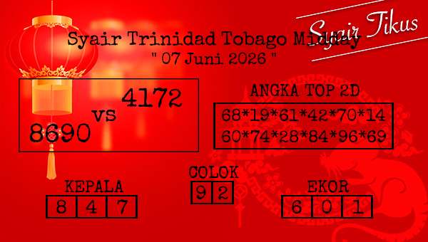  - Syair Trinidad Tobago Midday
