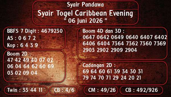 Syair Pandawa - Syair Togel Caribbean Evening