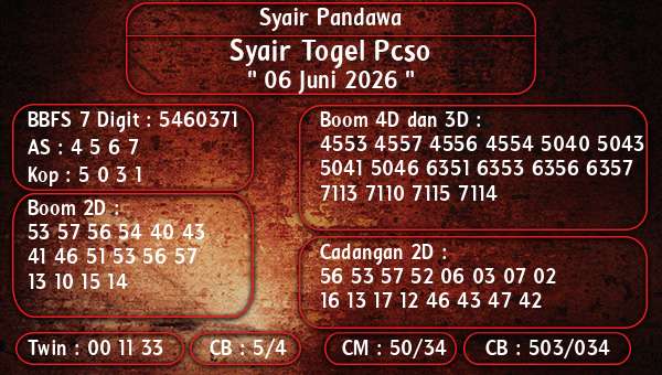 Syair Pandawa - Syair Togel Pcso