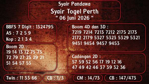Syair Pandawa - Syair Togel Perth