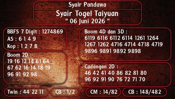 Syair Pandawa - Syair Togel Taiyuan