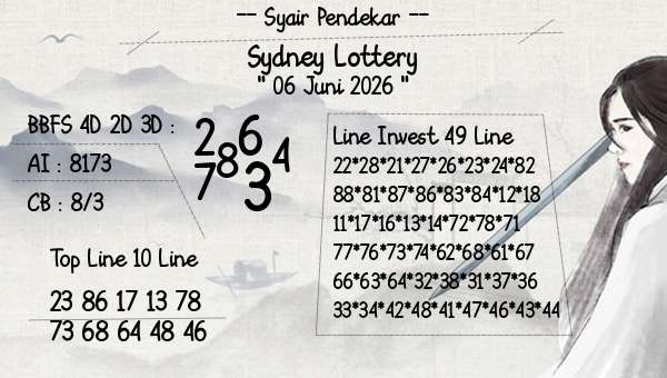 Syair Pendekar - Sydney Lottery