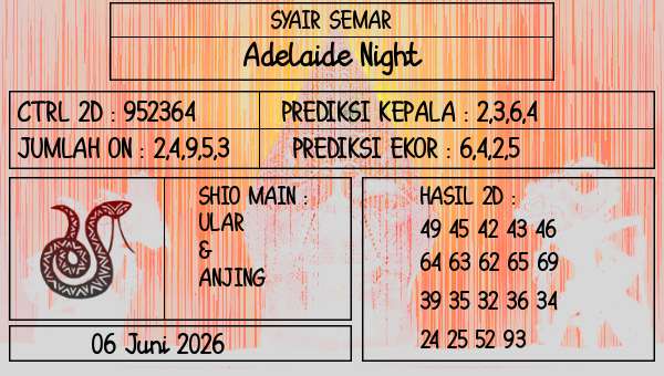 SYAIR SEMAR - Adelaide Night