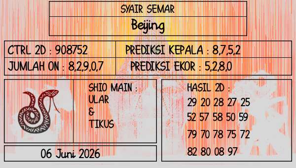SYAIR SEMAR - Beijing