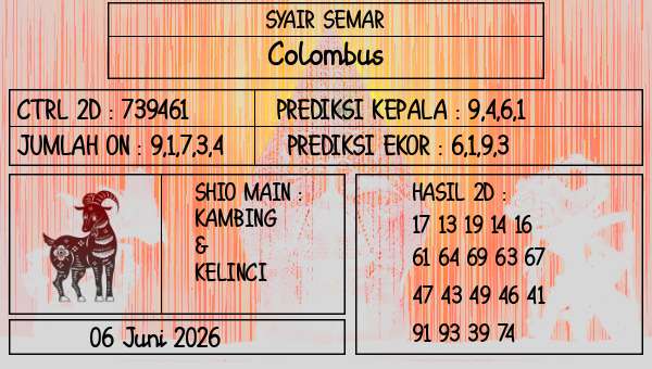 SYAIR SEMAR - Colombus