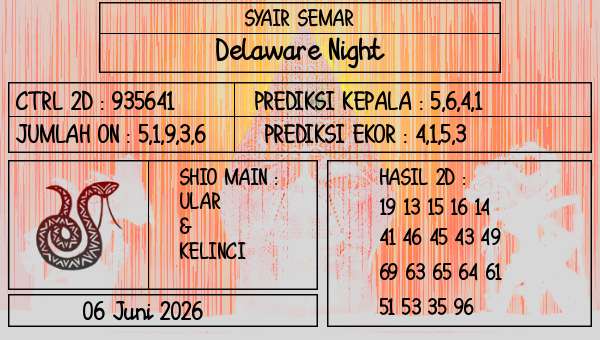 SYAIR SEMAR - Delaware Night