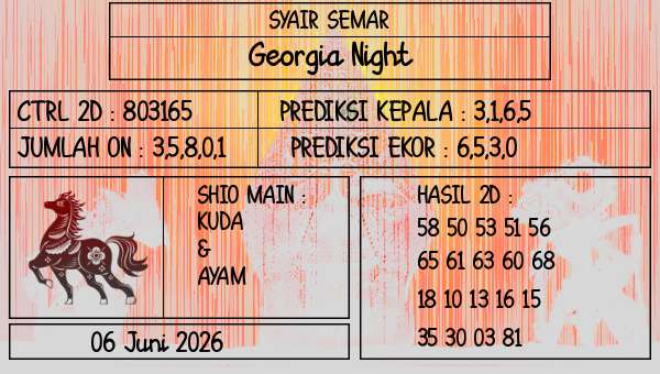 SYAIR SEMAR - Georgia Night