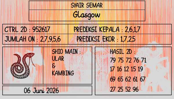 SYAIR SEMAR - Glasgow
