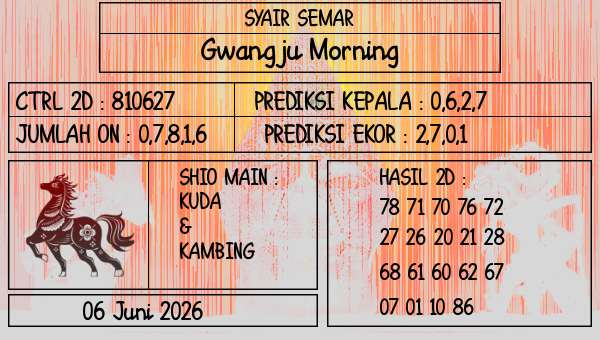SYAIR SEMAR - Gwangju Morning