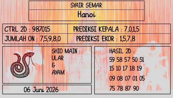 SYAIR SEMAR - Hanoi