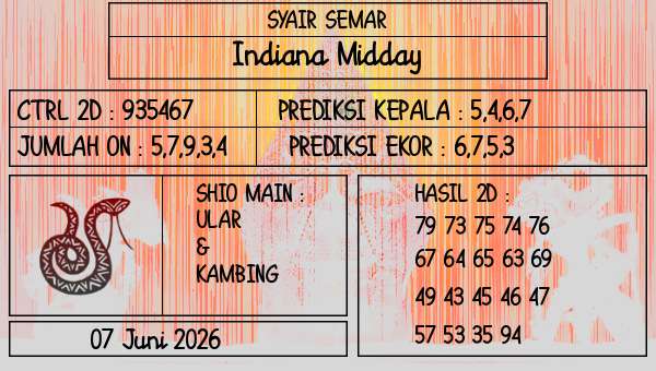 SYAIR SEMAR - Indiana Midday