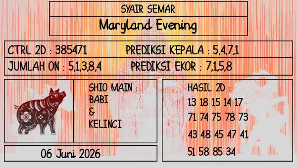 SYAIR SEMAR - Maryland Evening