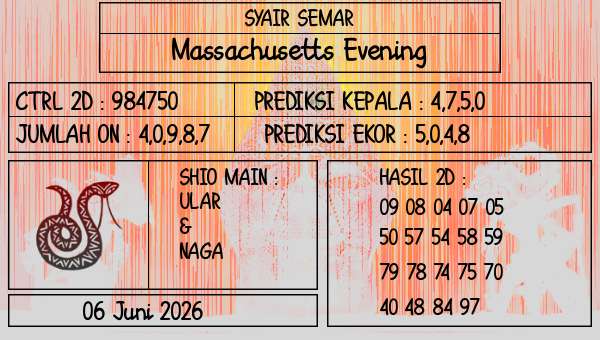 SYAIR SEMAR - Massachusetts Evening