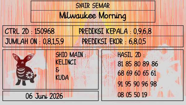 SYAIR SEMAR - Milwaukee Morning