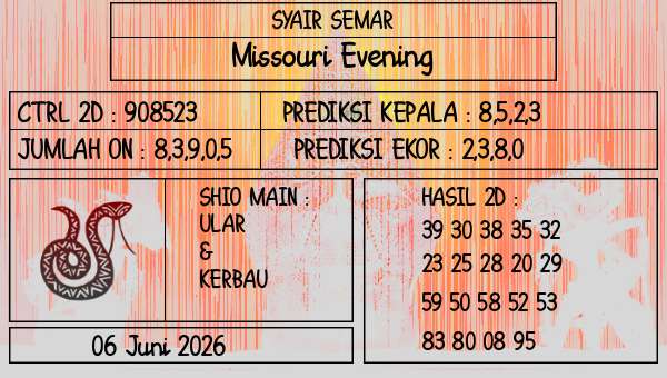SYAIR SEMAR - Missouri Evening