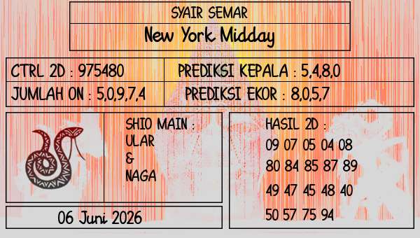 SYAIR SEMAR - New York Midday