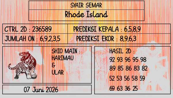 SYAIR SEMAR - Rhode Island