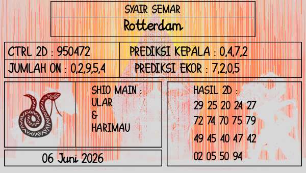 SYAIR SEMAR - Rotterdam
