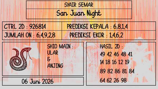 SYAIR SEMAR - San Juan Night