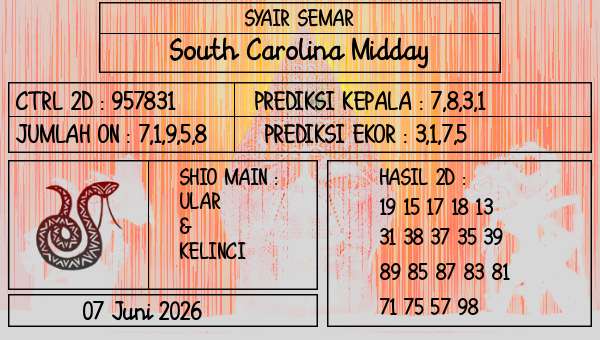 SYAIR SEMAR - South Carolina Midday